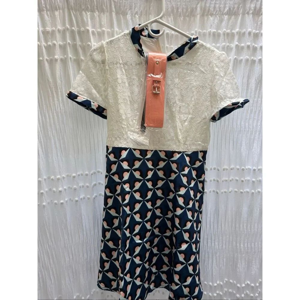 Paneled Lace Mini Dress Cute Dress
